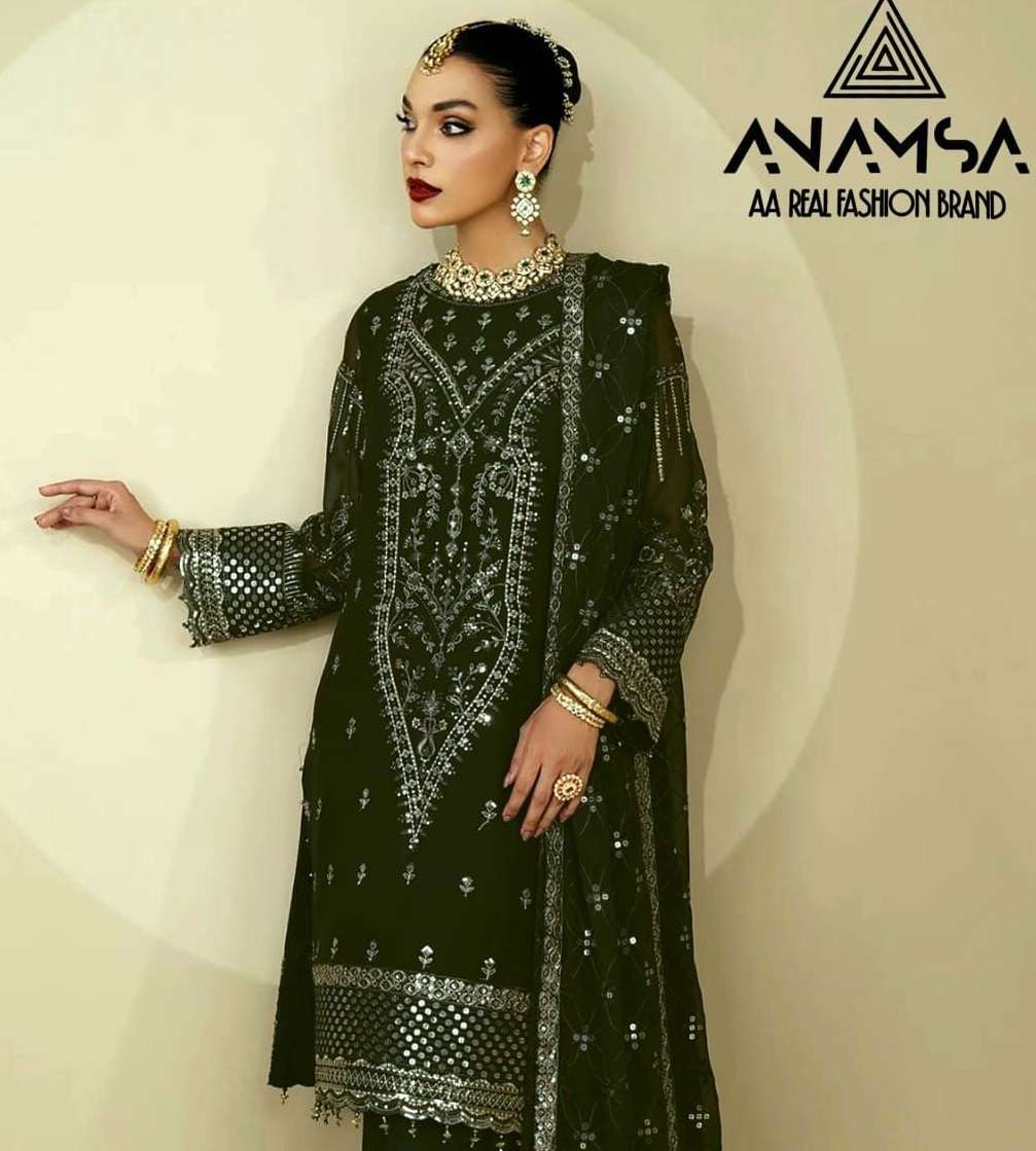 D No -292 Semi Stitched Anamsa